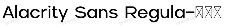 Alacrity Sans Regula字体转换 Alacrity Sans Regula字体转换